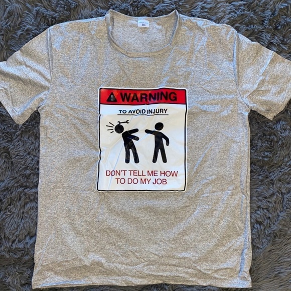 Unisex size 3x funny work tshirt fits small like 2x NEW - Picture 4 of 4